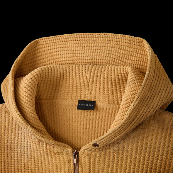 GV Gallery Waffle Thermal Zip Hoodie