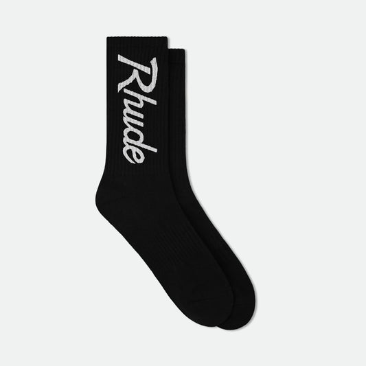 Rhude Black Verizon Socks