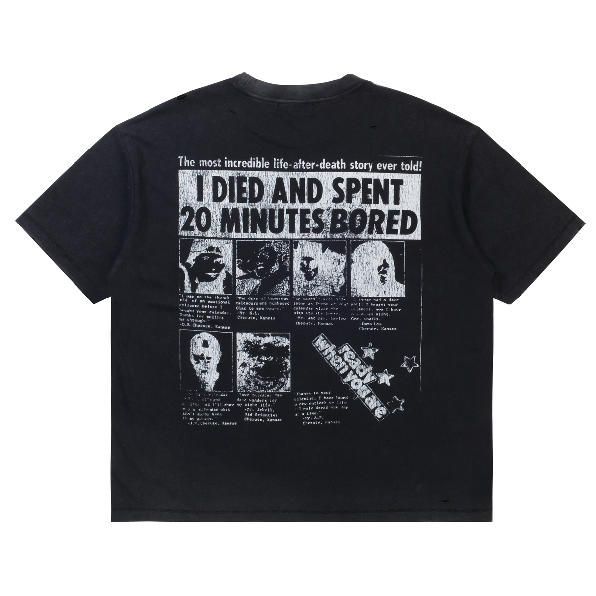Boredom Kills Black Purpose T-Shirt