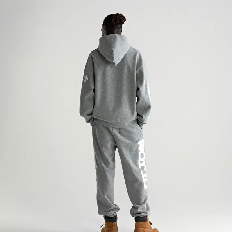 Sp5der Dark Heather Grey Beluga Hoodie