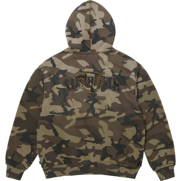 Supreme True Religion Brown Camo Zip Hoodie
