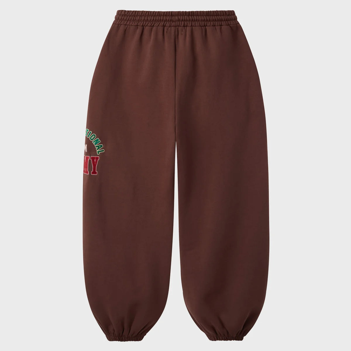 HMDD Brown International Sweats back view in plain brown fleece