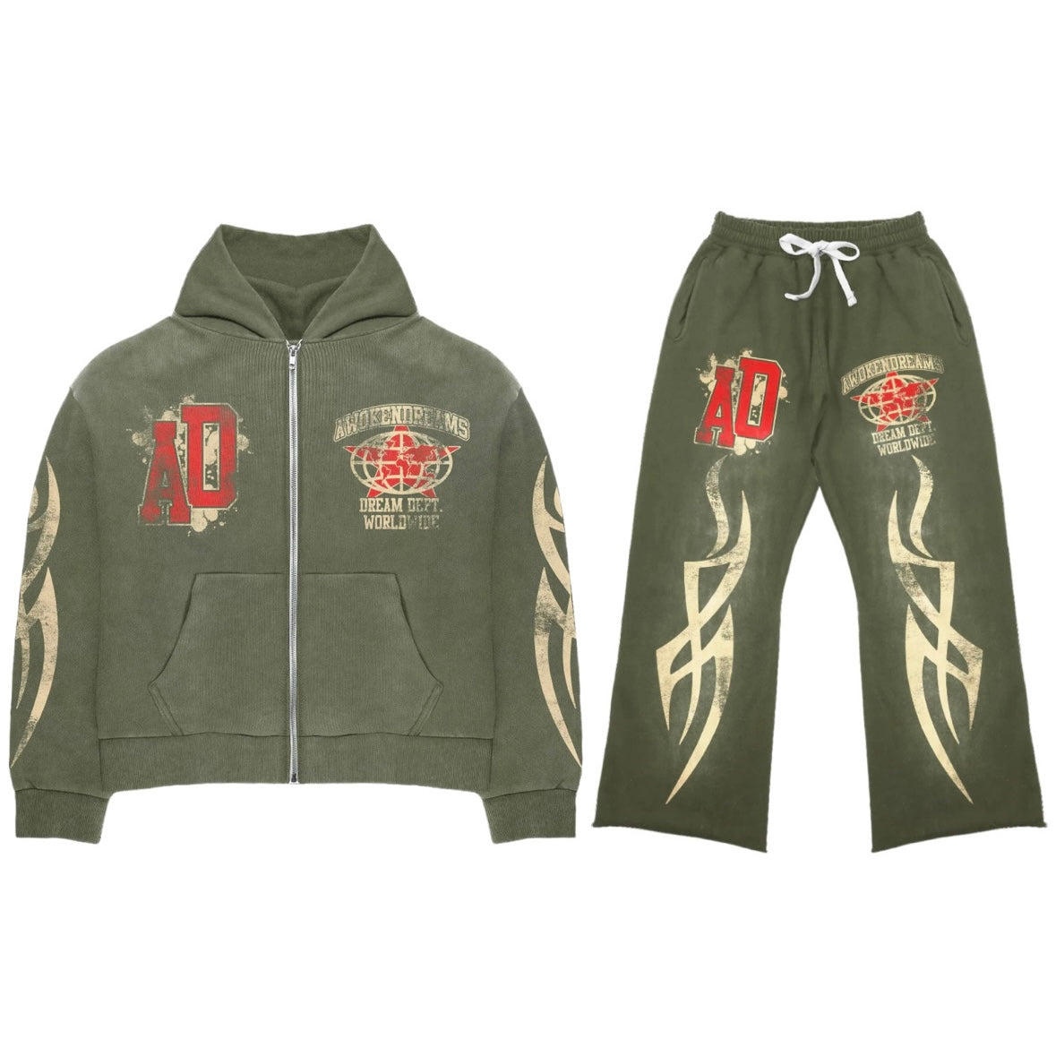 Awoken Dreams Olive Varsity Set | Soles District