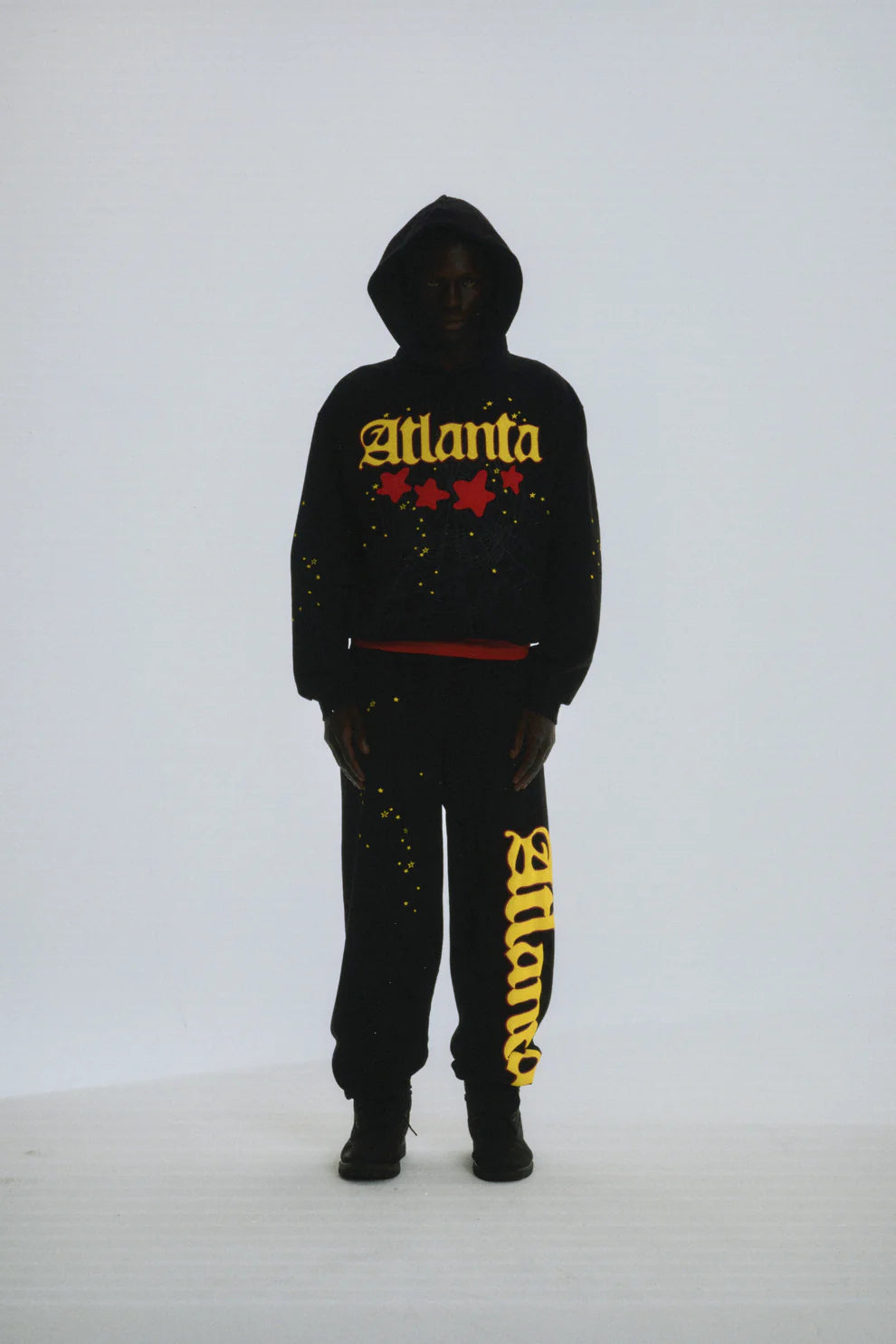 Sp5der Black Atlanta Hoodie