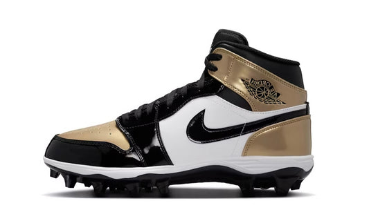 Jordan 1 Mid TD Gold Toe Football Cleats