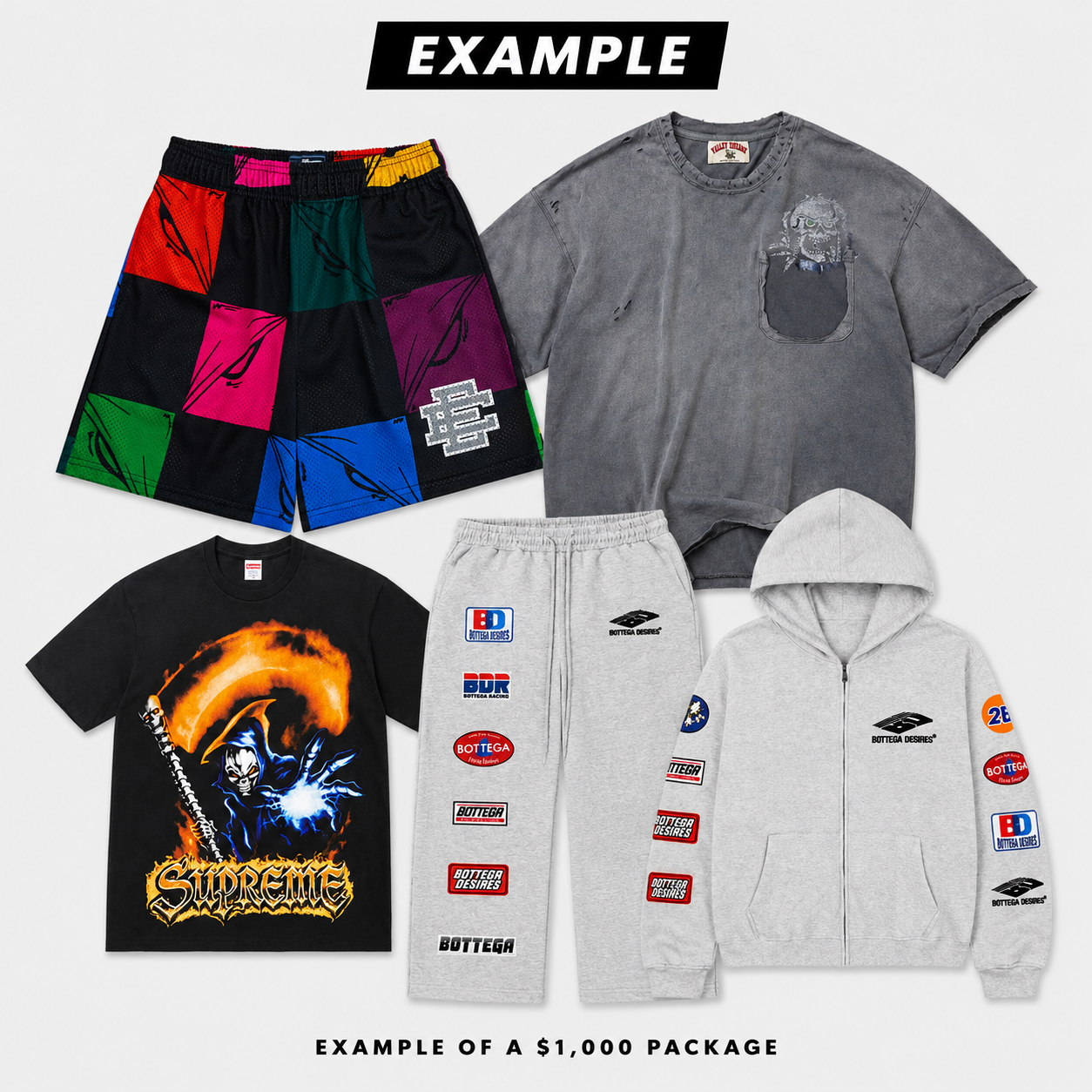 $1,000 Streetwear Package
