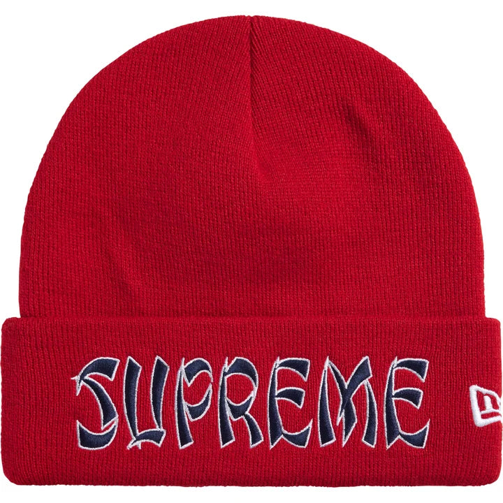Supreme New Era Red Action Beanie