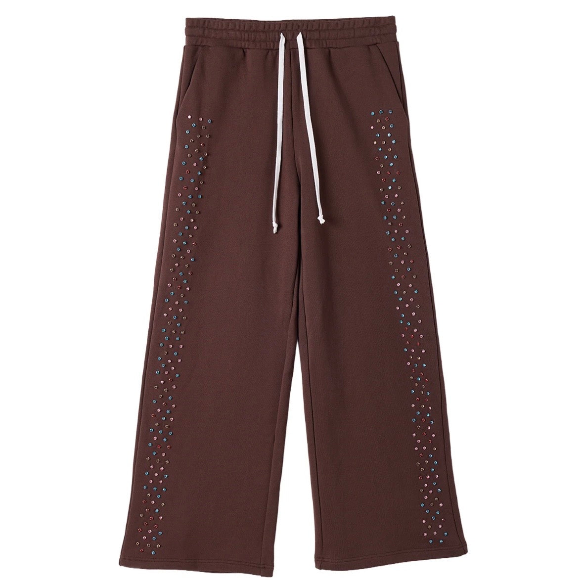 AZVA Brown Crystal Cactus Sweatpants