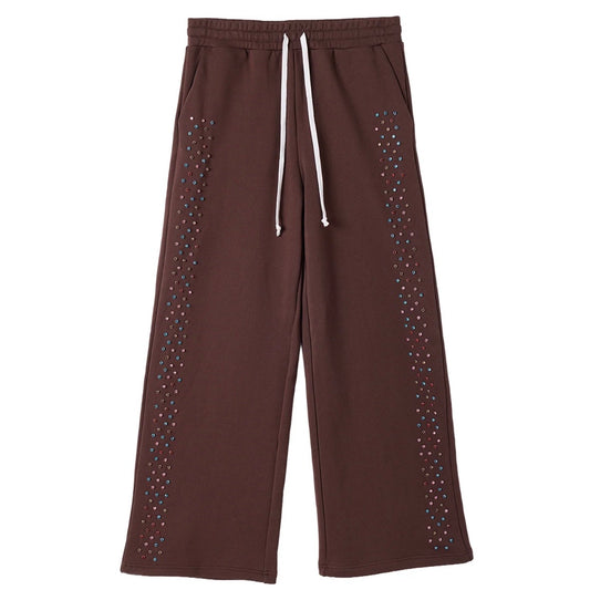 AZVA Brown Crystal Cactus Sweatpants