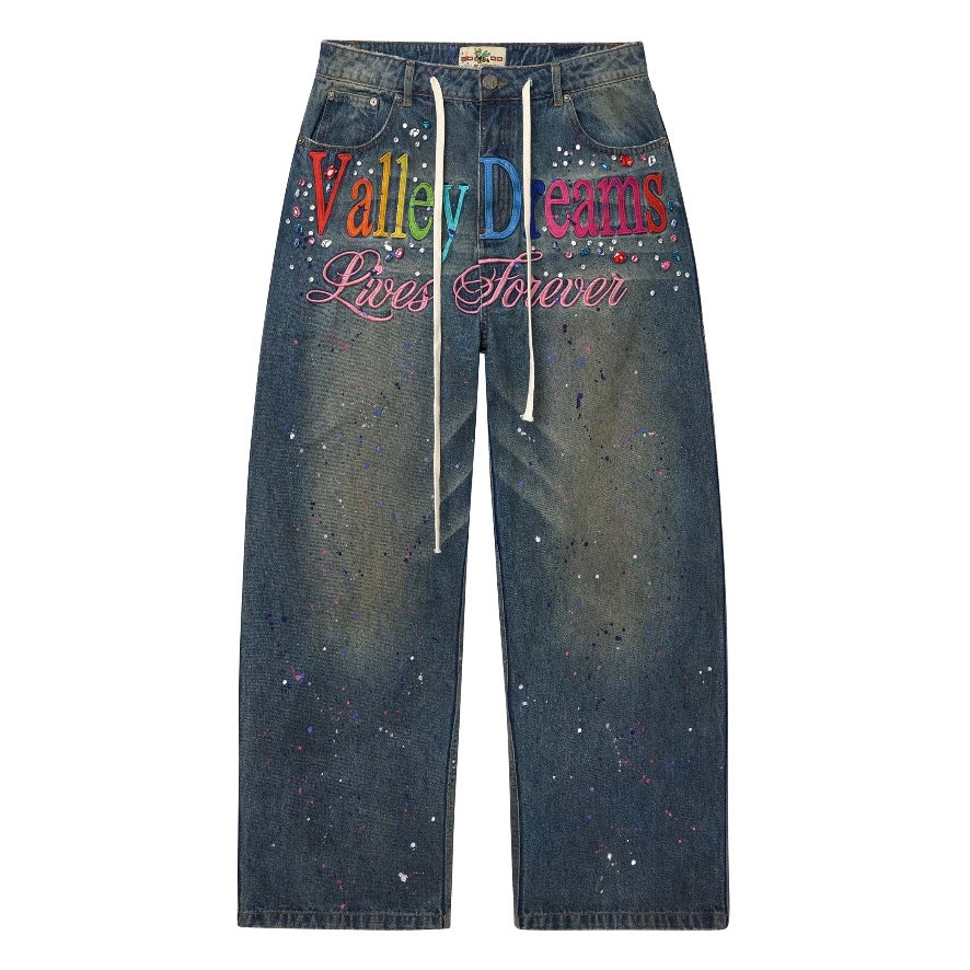 Vale Blue Ice Cream Denim Pants