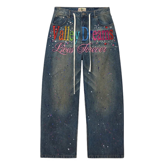 Vale Blue Ice Cream Denim Pants