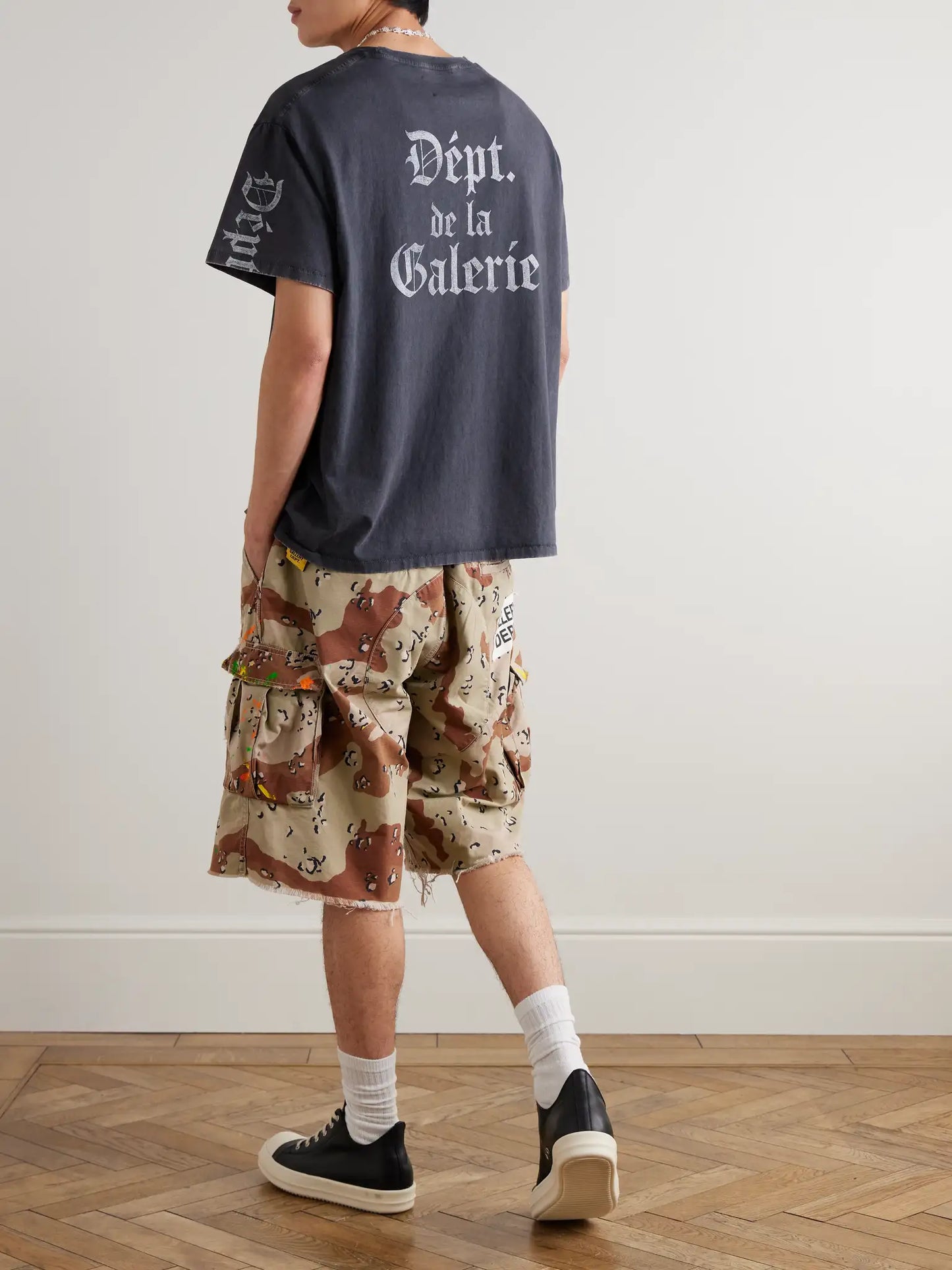 Gallery Dept Black Gothic Logo T-Shirt