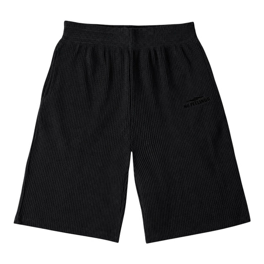 No Feelings Black Thermal 3/4 Shorts