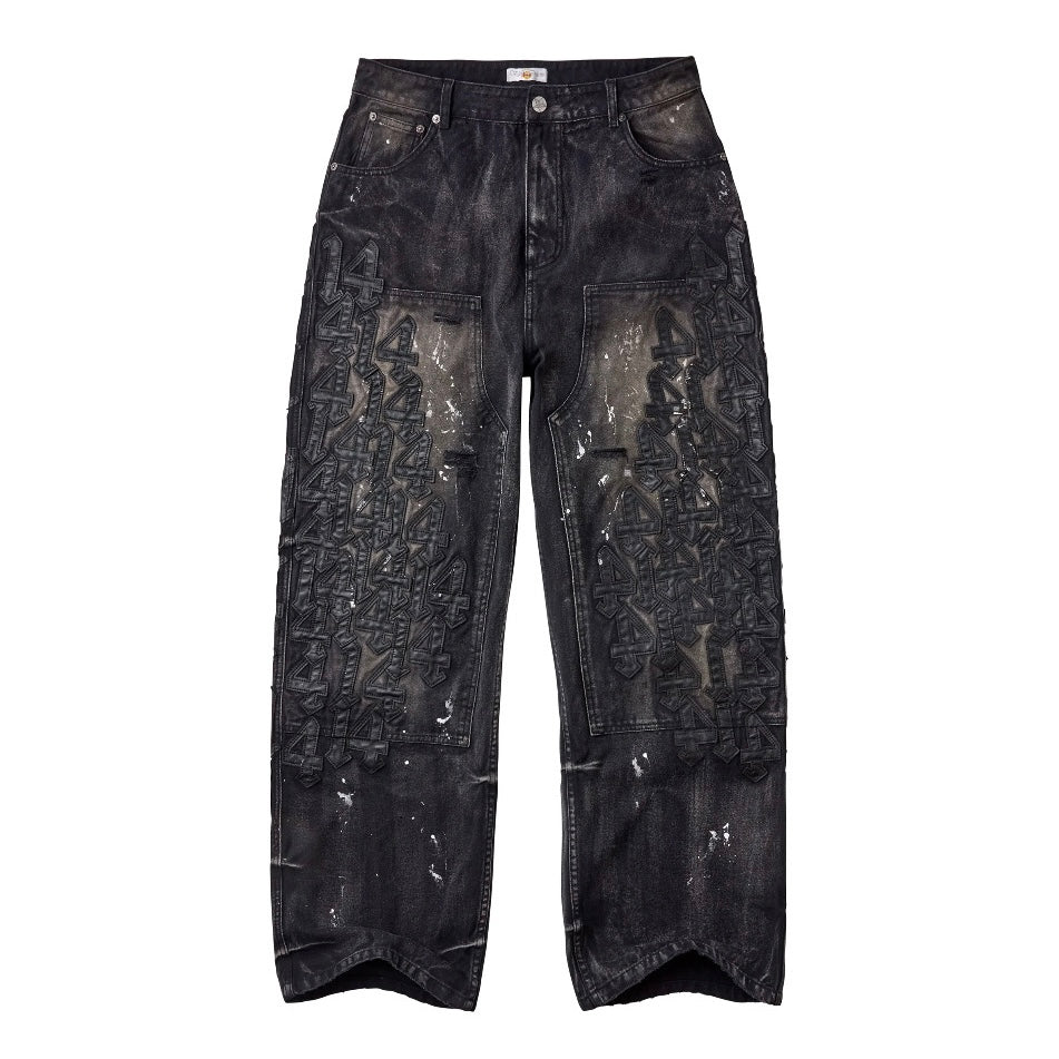 Vale Black Cat Denim Pants