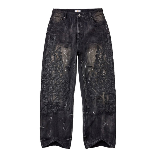 Vale Black Cat Denim Pants