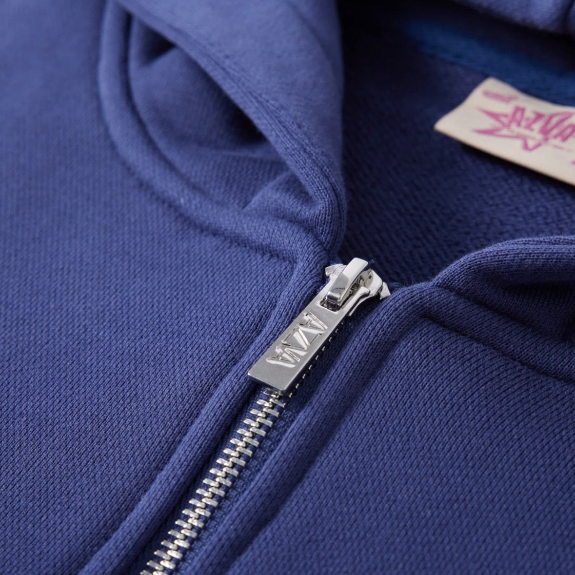 AZVA Navy Crystal Cactus Zip Hoodie