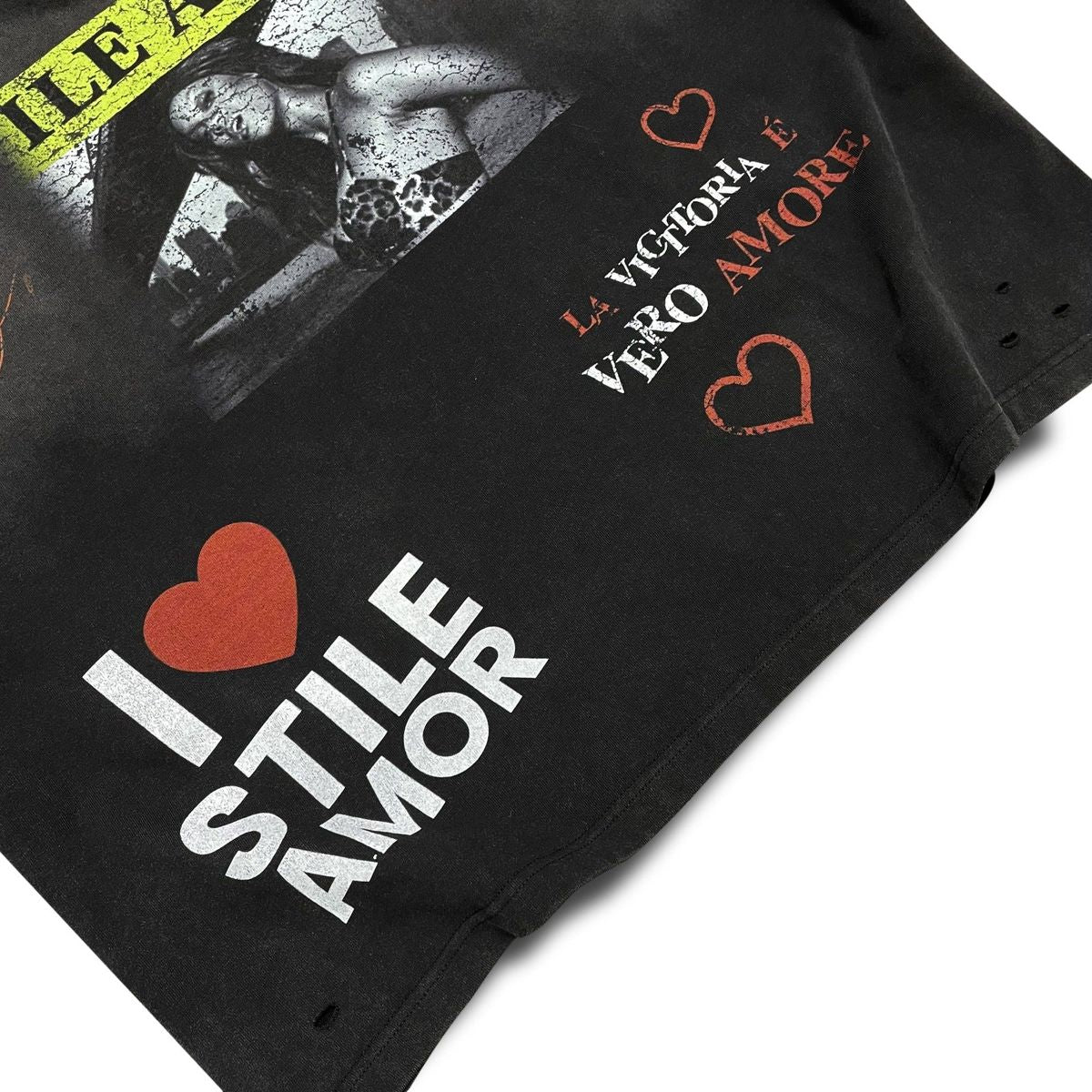 Stile De Amor Washed Black LA Victorial Long Sleeve