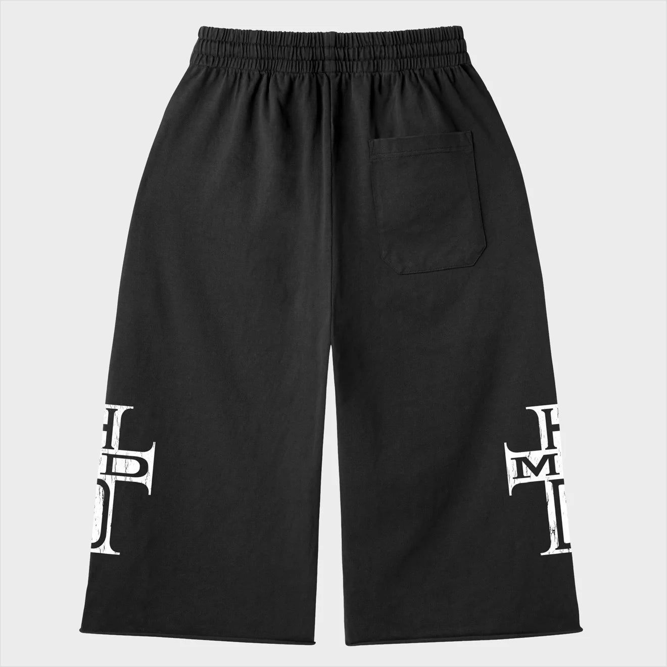 HMDD Black Holy Cross 3/4 Shorts