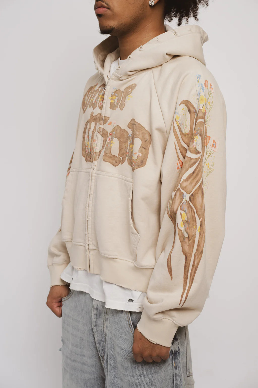 We Are Righteous Apricot Child of God Zip Hoodie