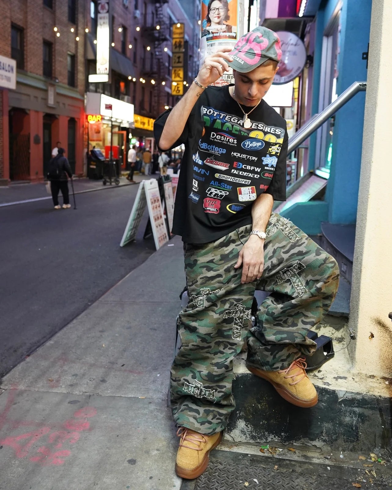 Bottega Desires Holy Grail Denim Camo Pants