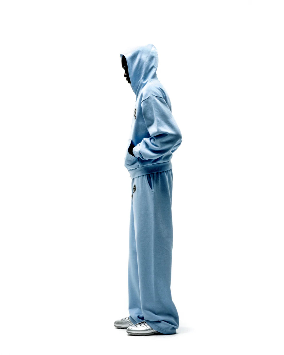 Sp5der Rock Blue Mixed Stone OG V2 Zip Hoodie – Sp5der Hoodie