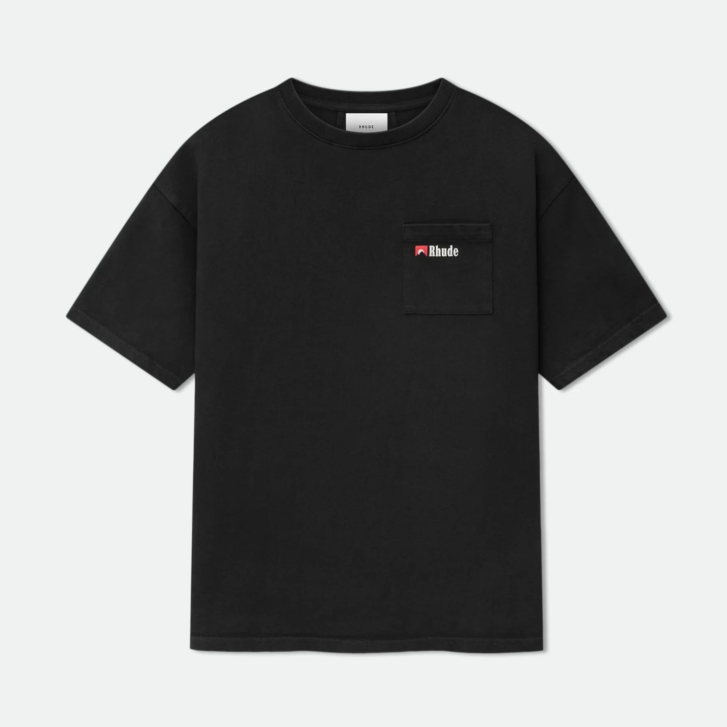 Rhude Black Moonlight Wolt Pocket T-Shirt