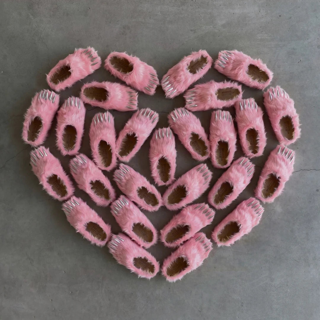 Bravest Studios Pink Bear Claw Mule