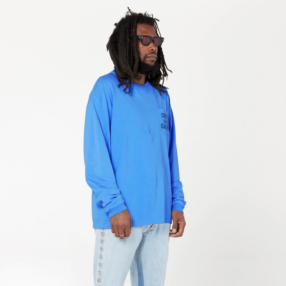 Gallery Dept Blue French Pocket Long Sleeve On Body Back