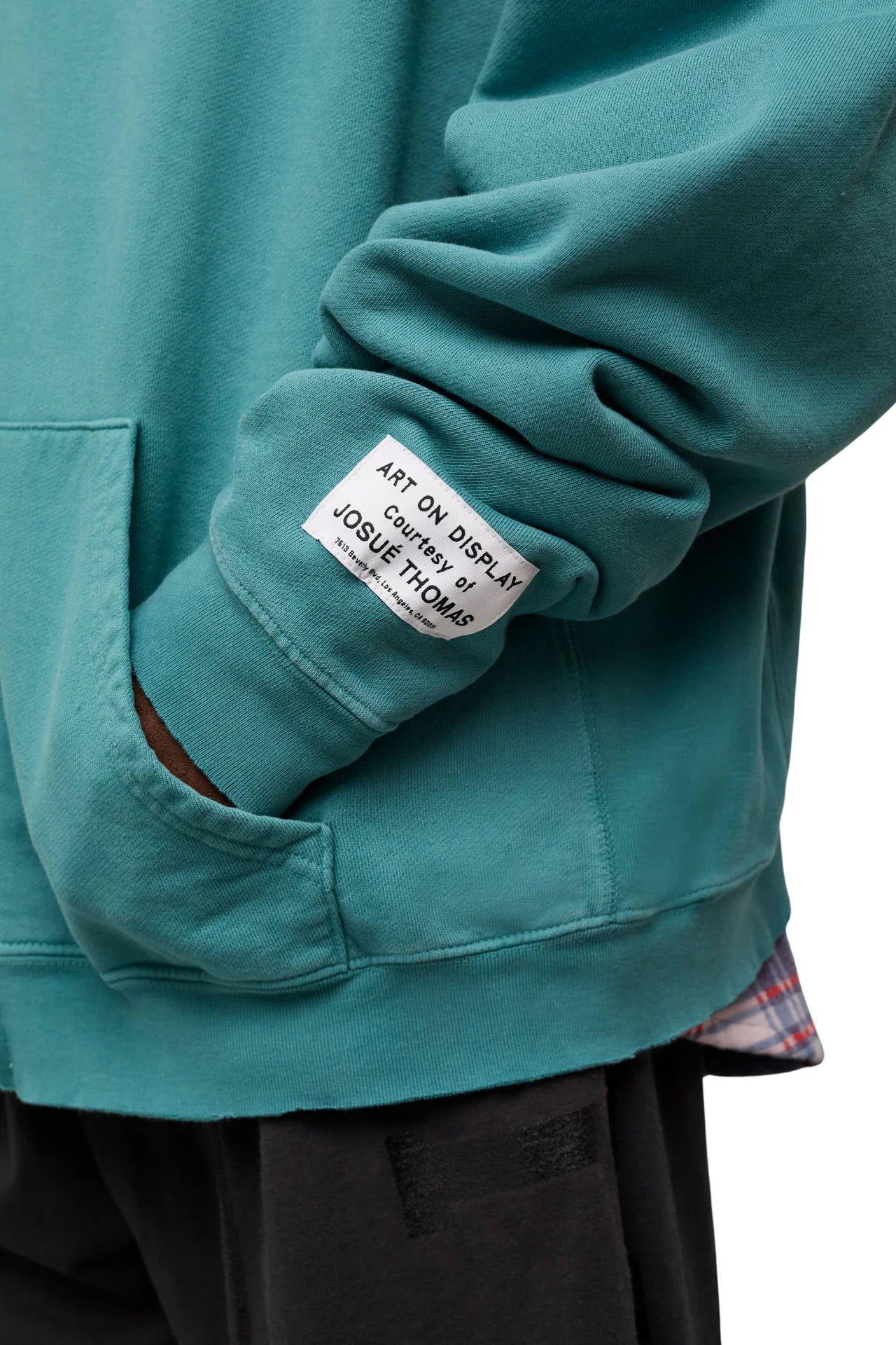 Gallery Dept Vintage Teal 90s Logo Zip Hoodie