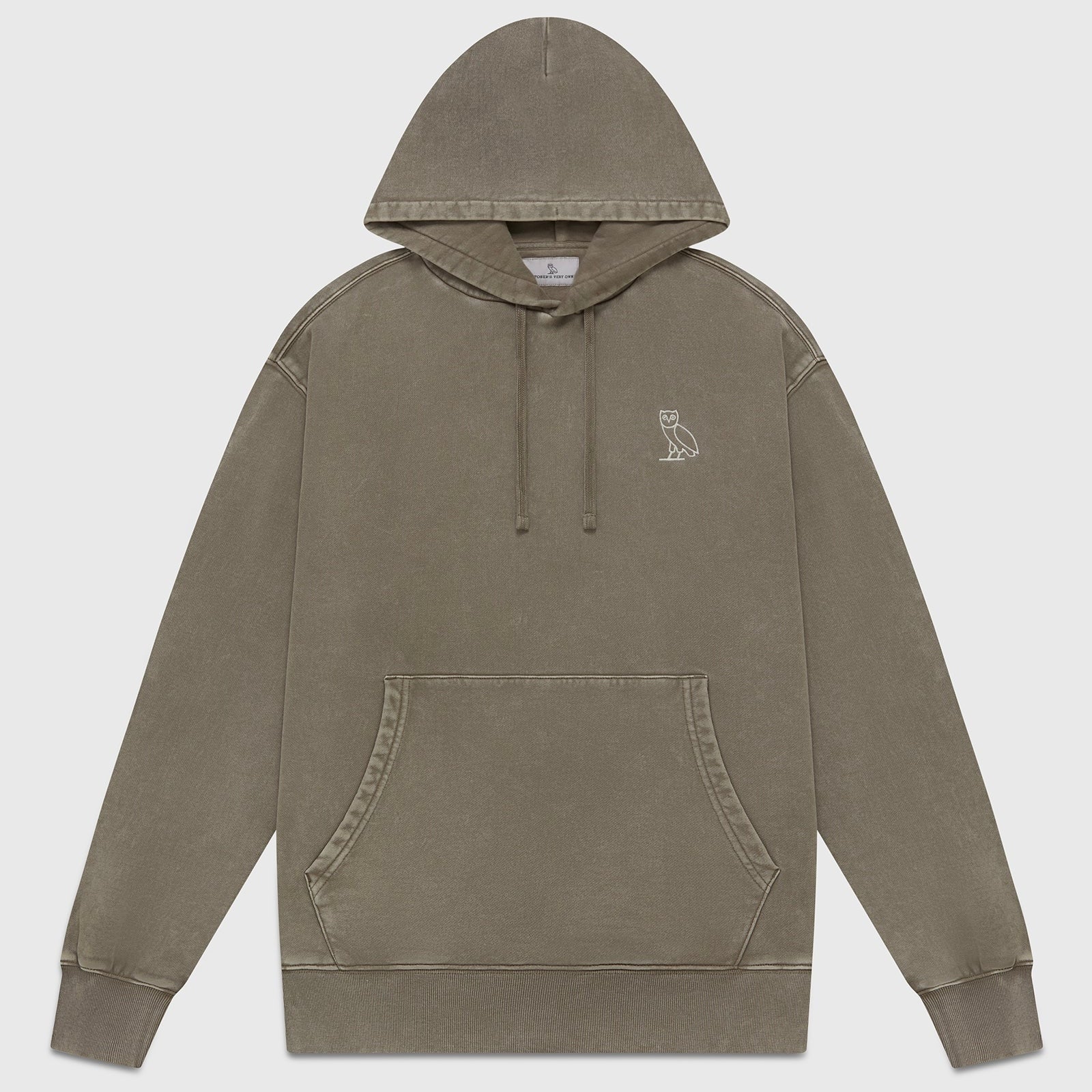 OVO Washed Brown Hoodie Front View