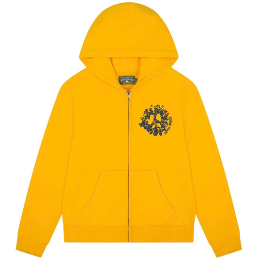 Denim Tears Yellow University Zip Hoodie