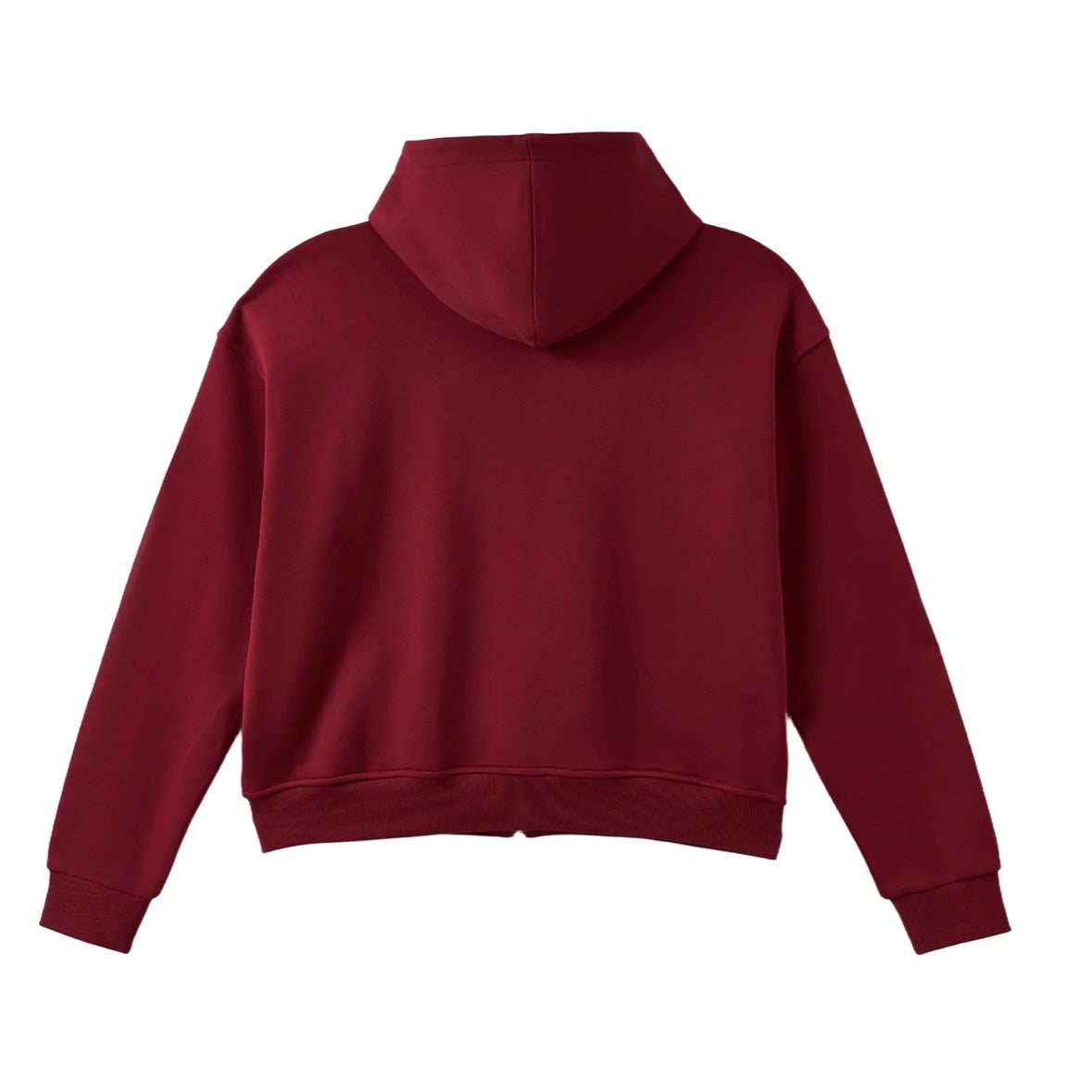 AZVA Maroon Crystal Cactus Zip Hoodie