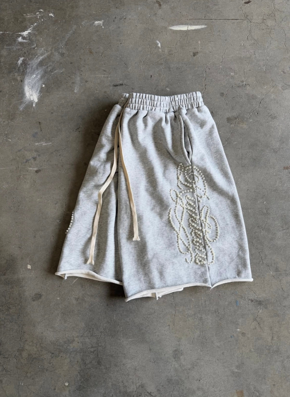 We Are Righteous Script Pearl Sweatshorts