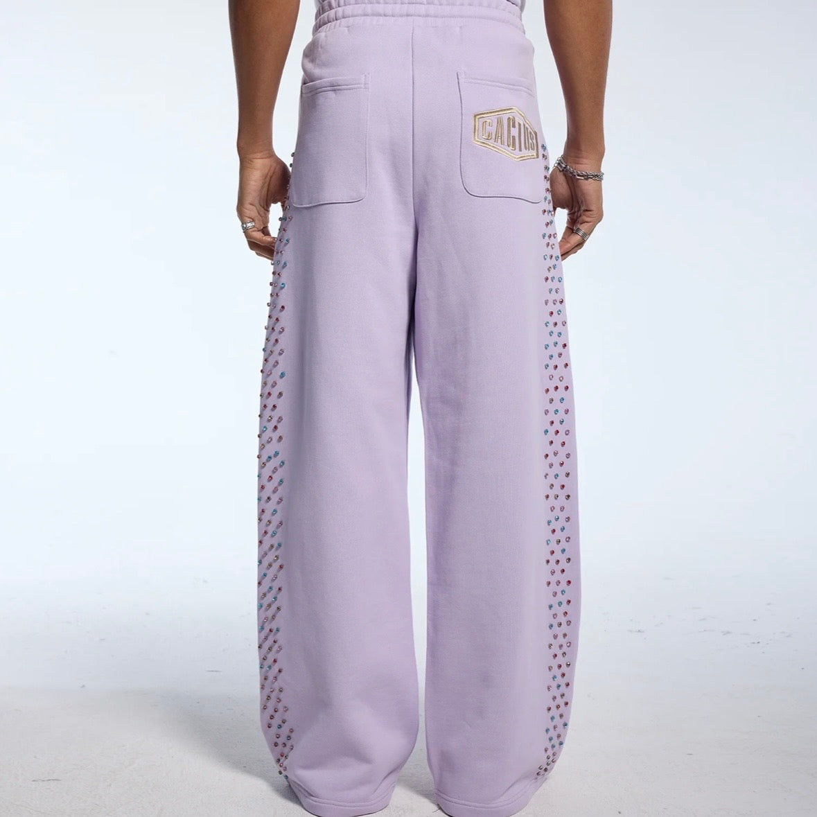 AZVA Lavender Crystal Cactus Sweatpants