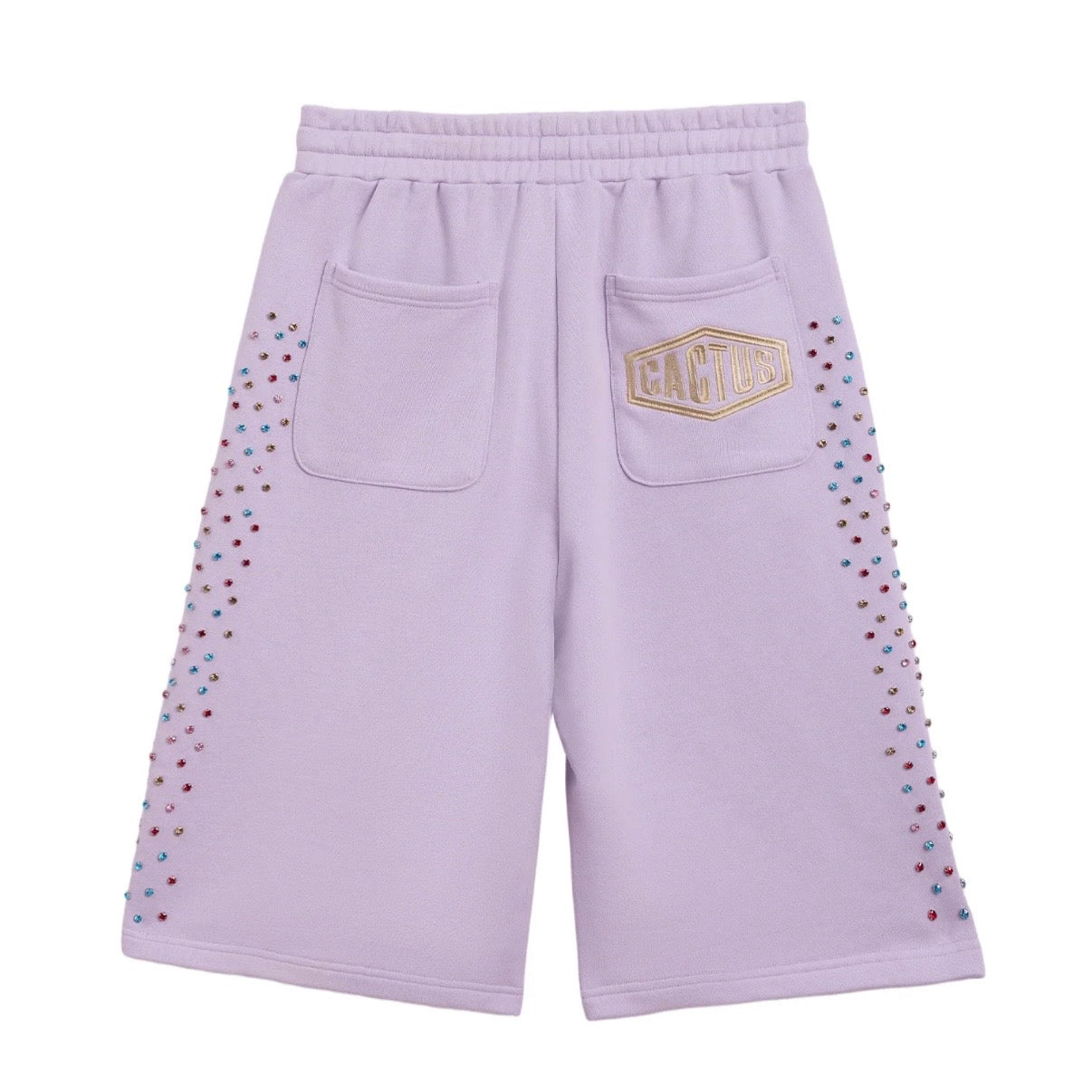 AZVA Lavender Crystal Cactus Shorts