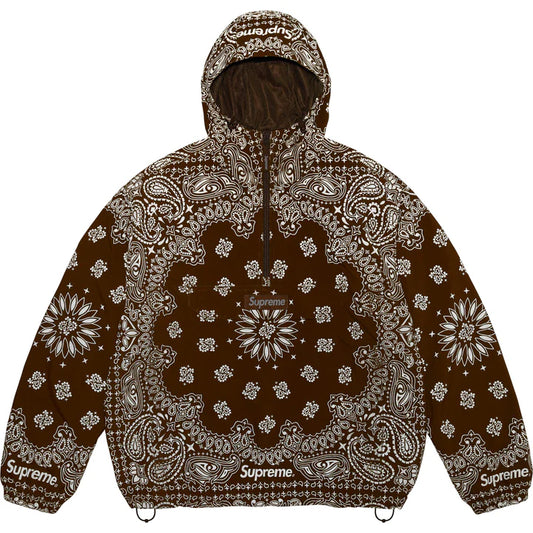 Supreme Brown Reflective Bandana Anorak Jacket