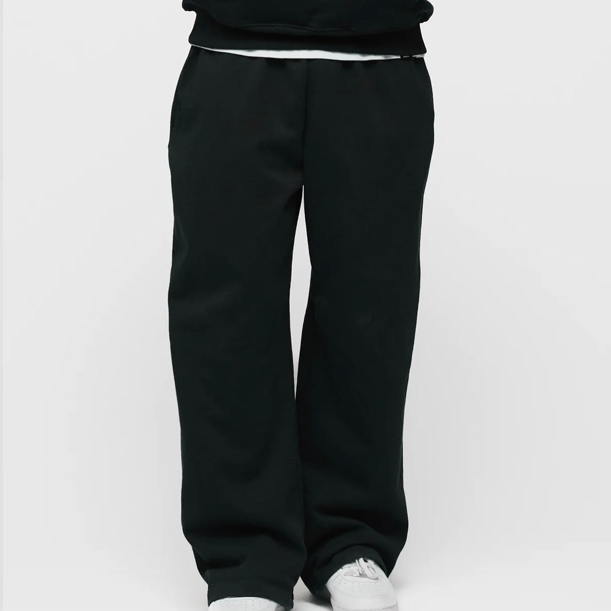 Hours Black Blank Sweatpants