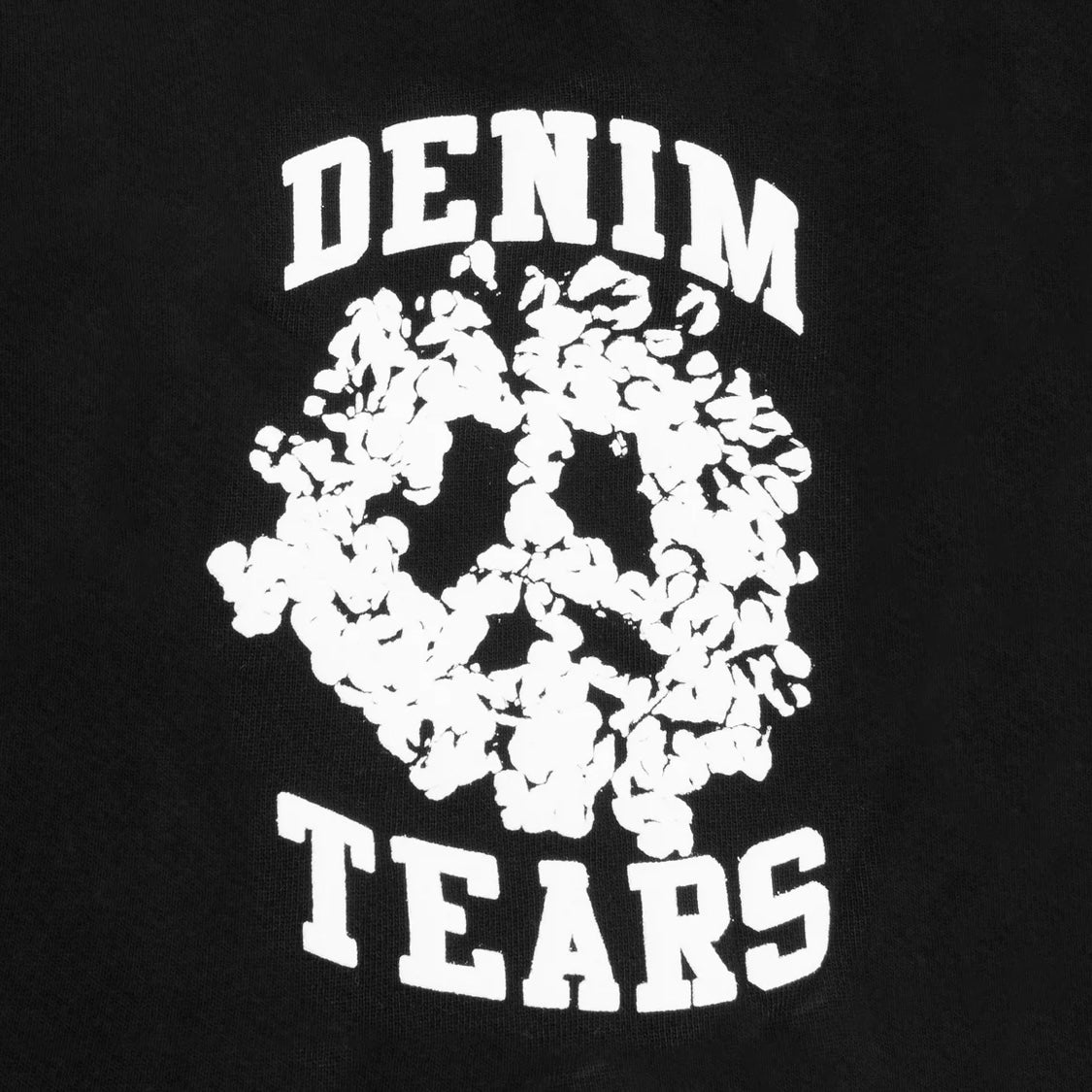 Denim Tears Black University Sweatpants Close View