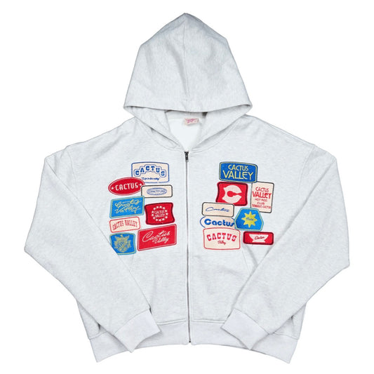 AZVA Grey Roadside Zip Hoodie