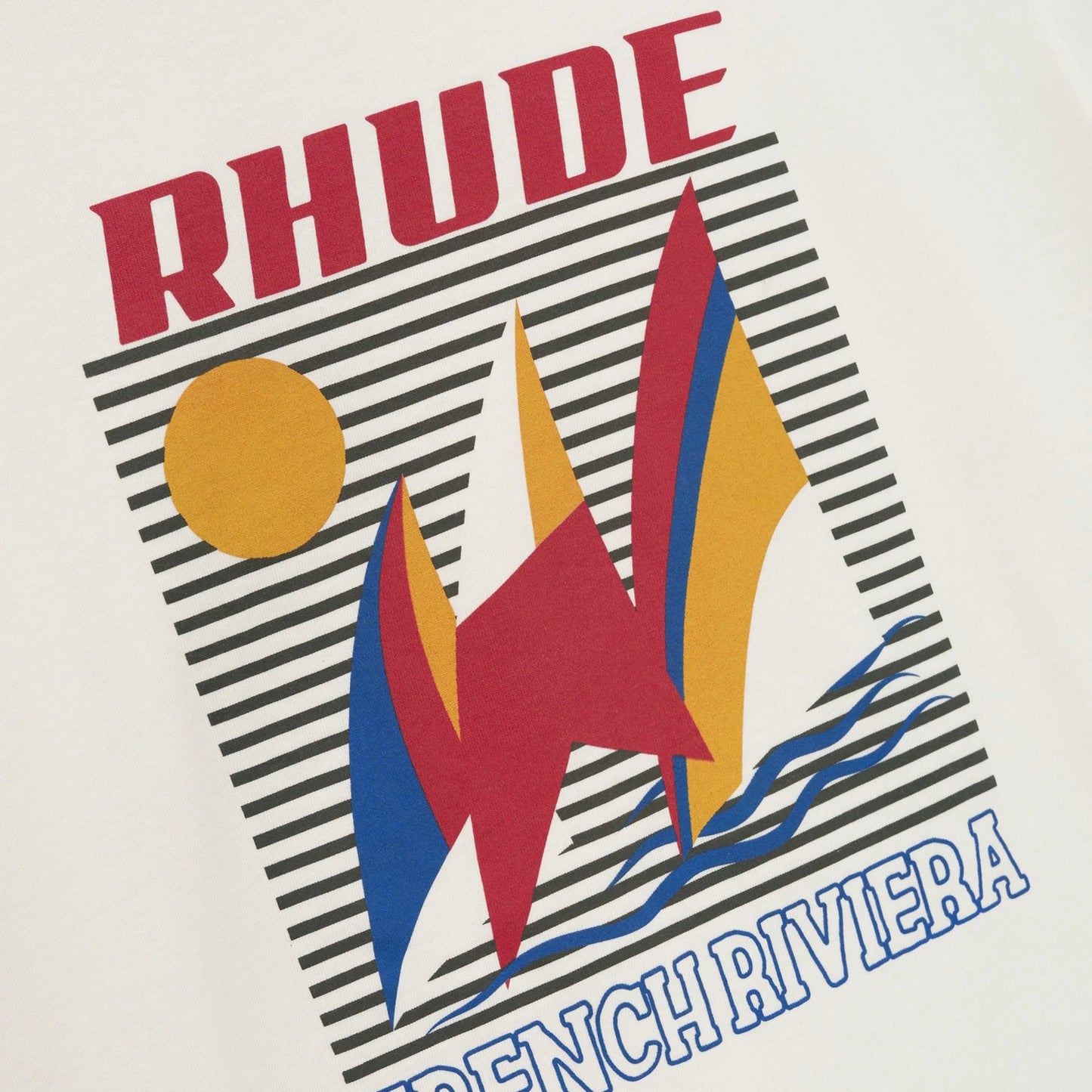 Rhude Vintage White Poster T-Shirt