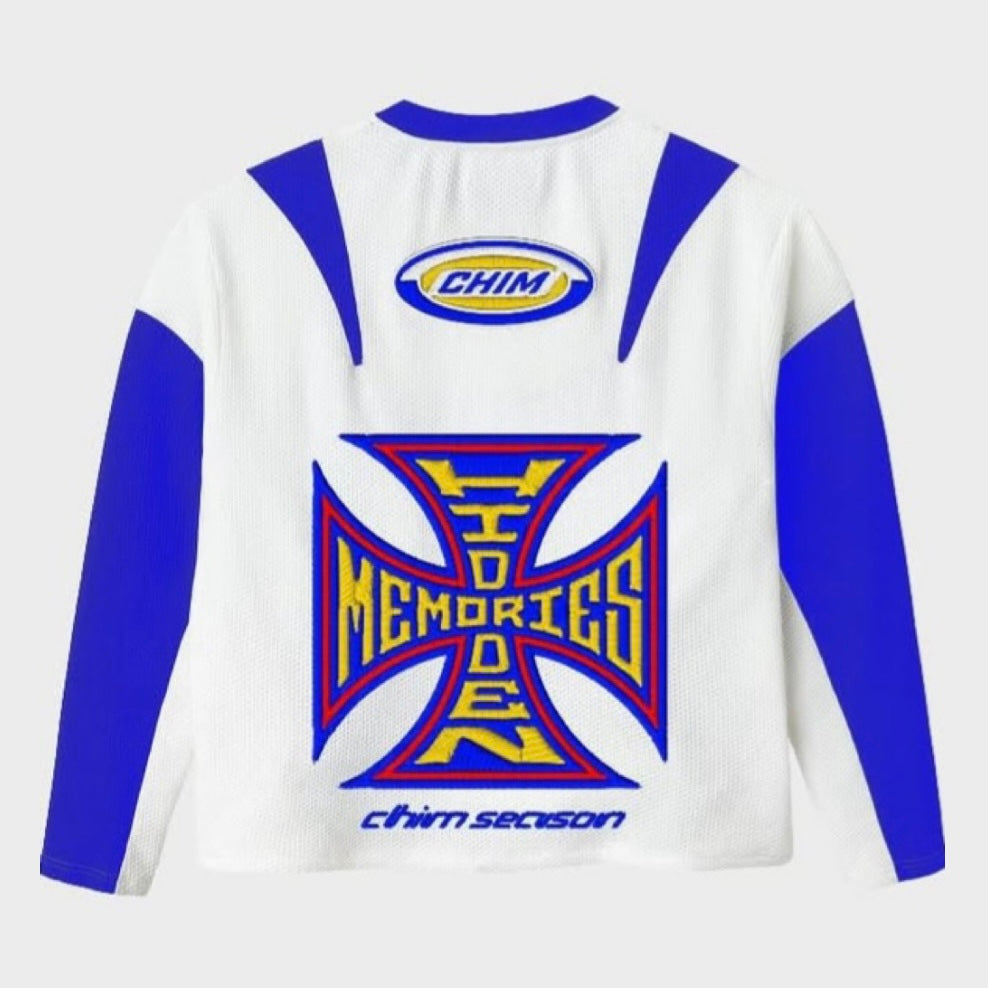 HMDD White Blue Moteaux Jersey