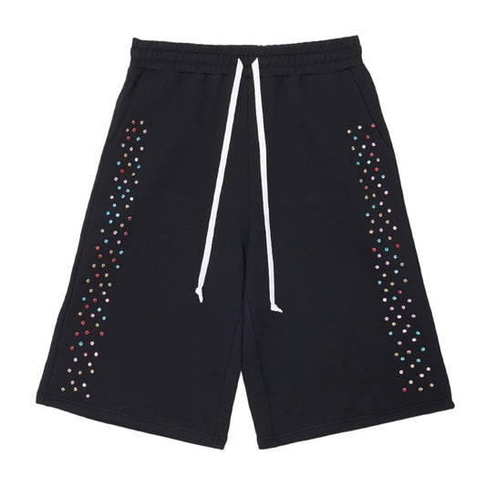 AZVA Black Crystal Cactus Shorts