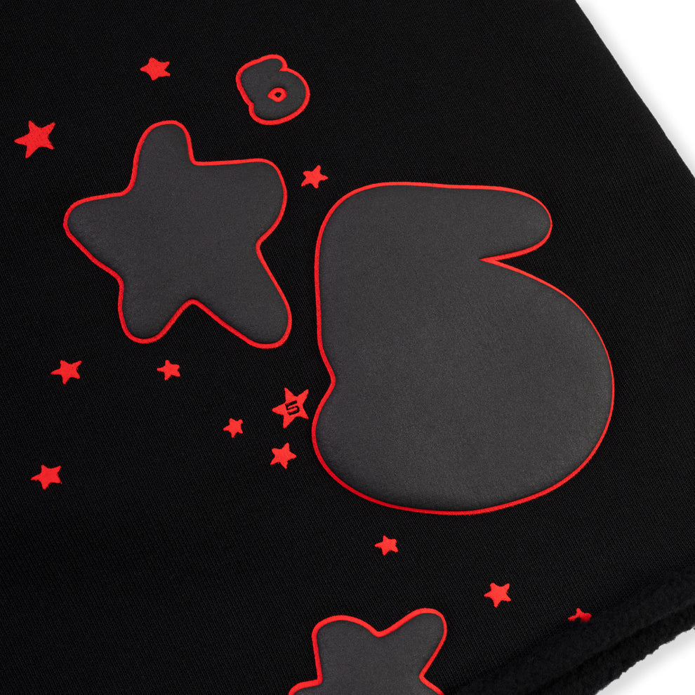 Sp5der Black Red Beluga Outline Shorts