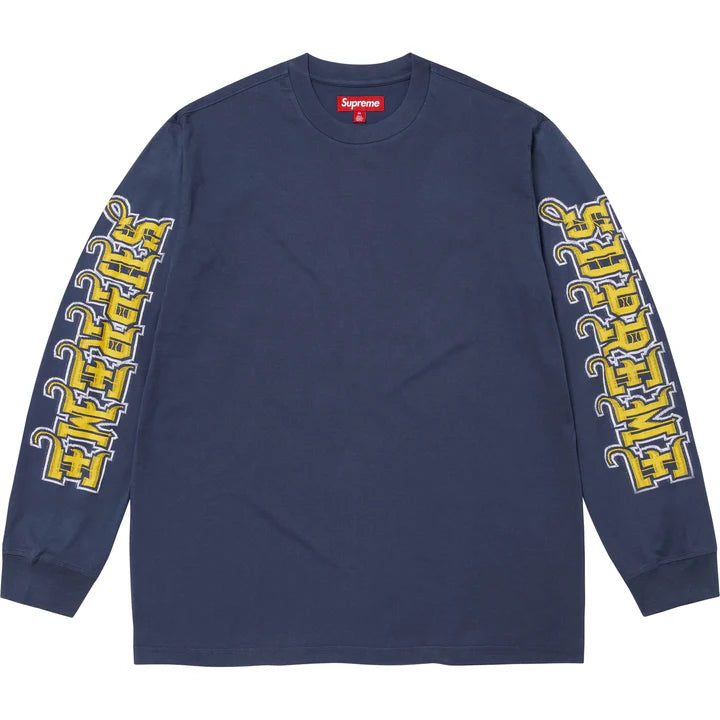 Supreme Navy Intarsia Long Sleeve