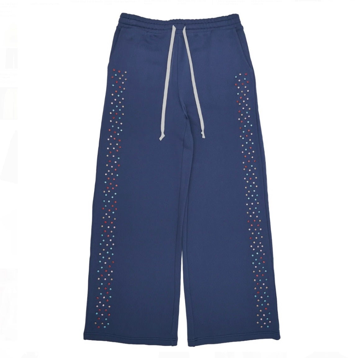 AZVA Navy Crystal Cactus Sweatpants