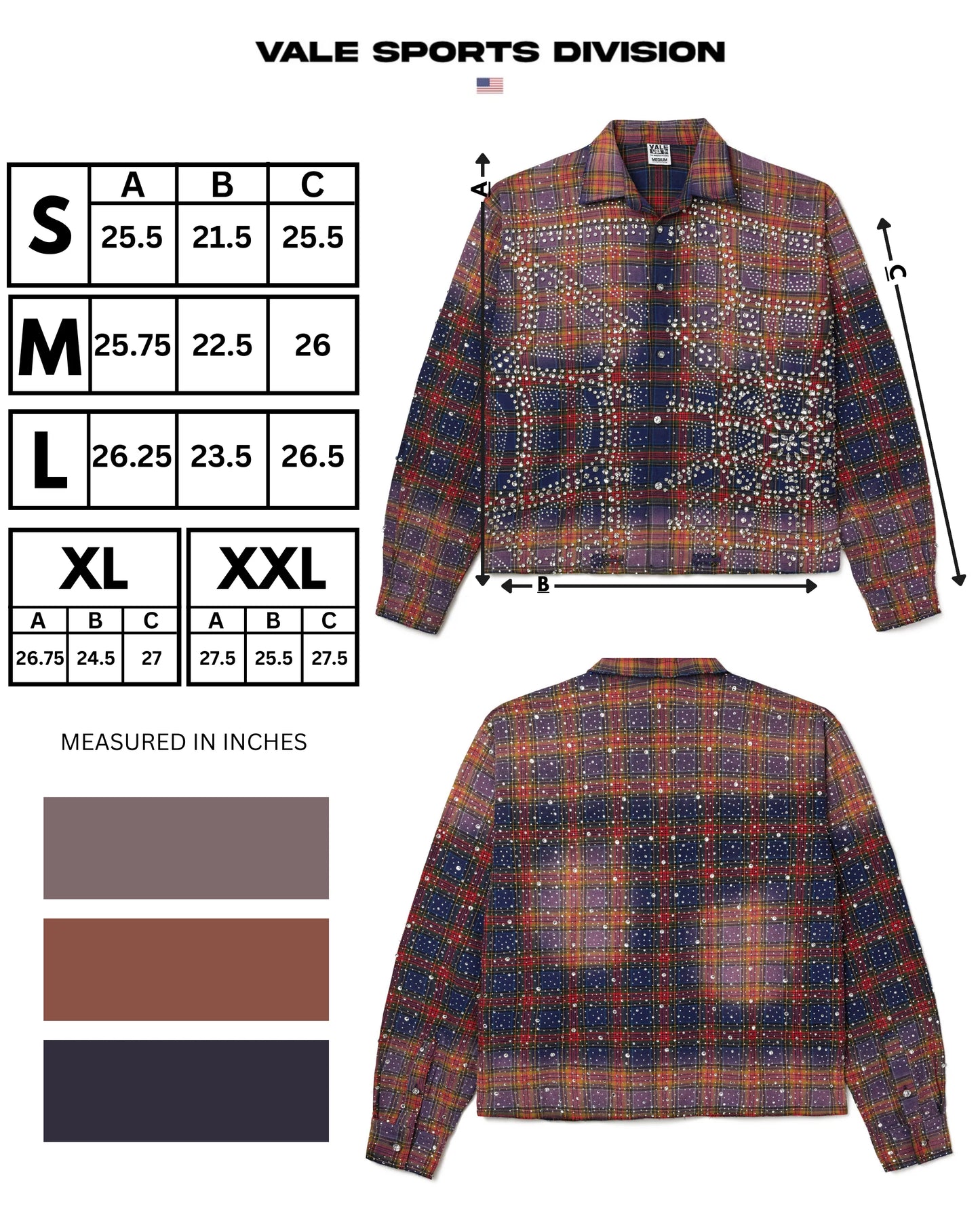 Vale Purple Fever Flannel