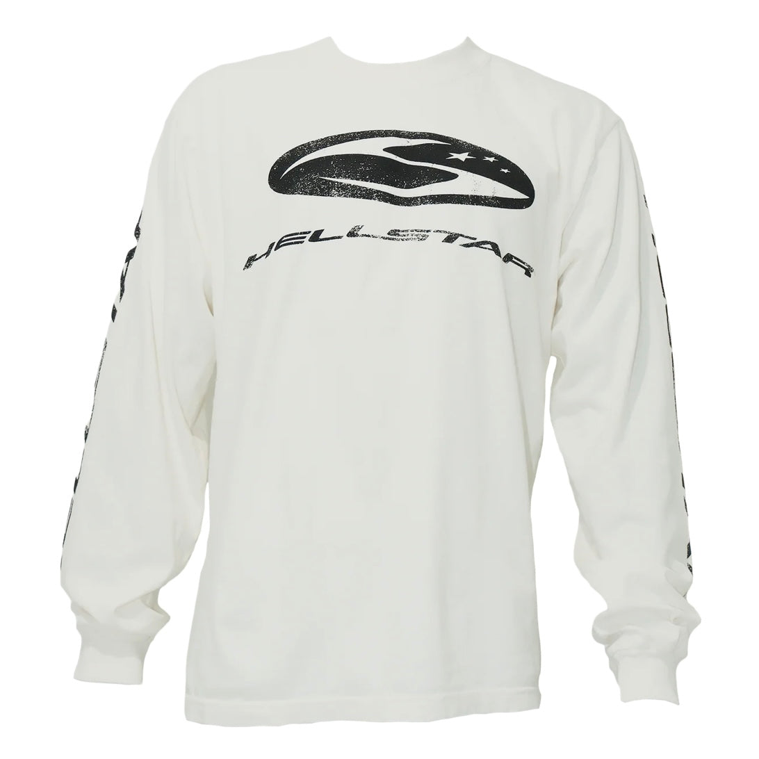 Hellstar White Big Wave Long Sleeve