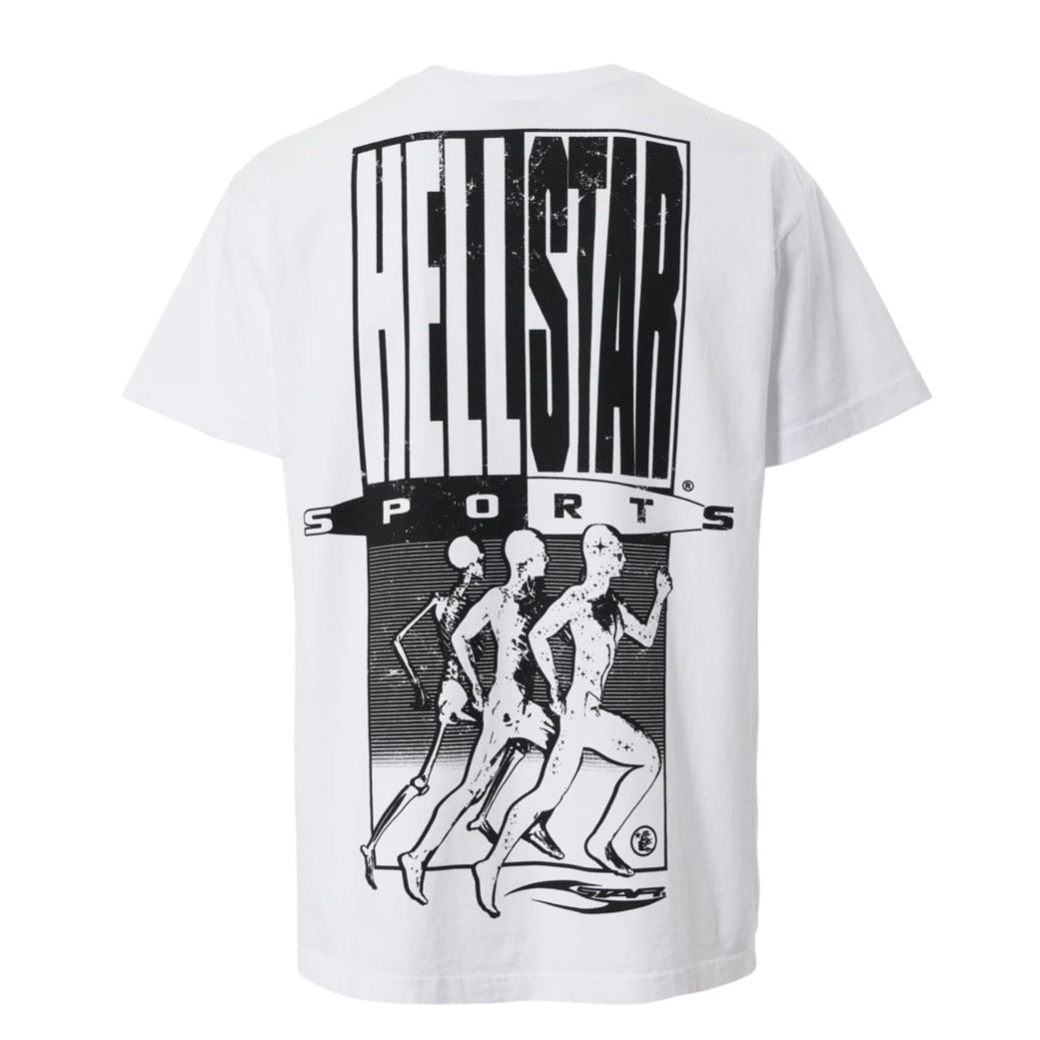 Hellstar White Big Print HS Sports T-Shirt