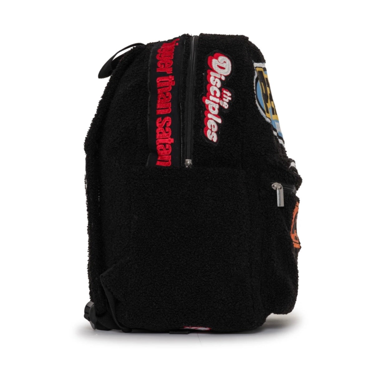 Hellstar Black Sherpa Patchwork Backpack