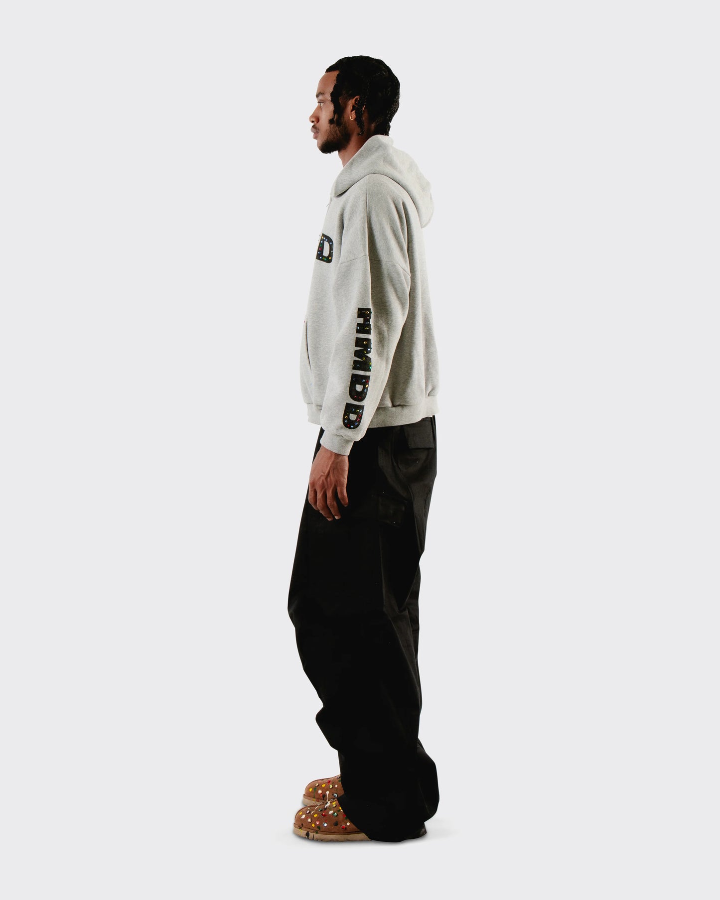 HMDD Grey Chimstone Zip Hoodie
